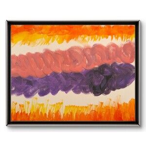 Modern Expressionist Original Abstract Paper 14x11 B Perry Rowell